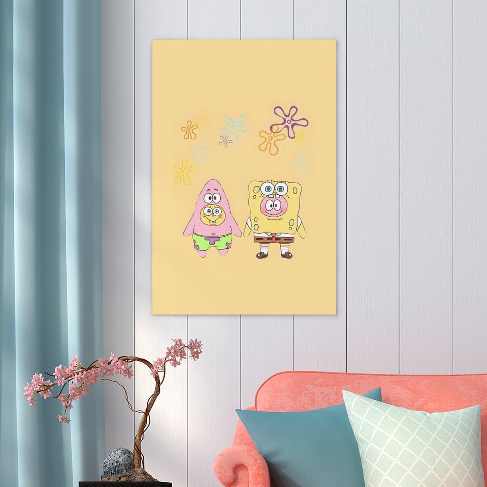 Amazon.co.jp: スポンジボブ ポスター 絵画 インテリア 壁紙用